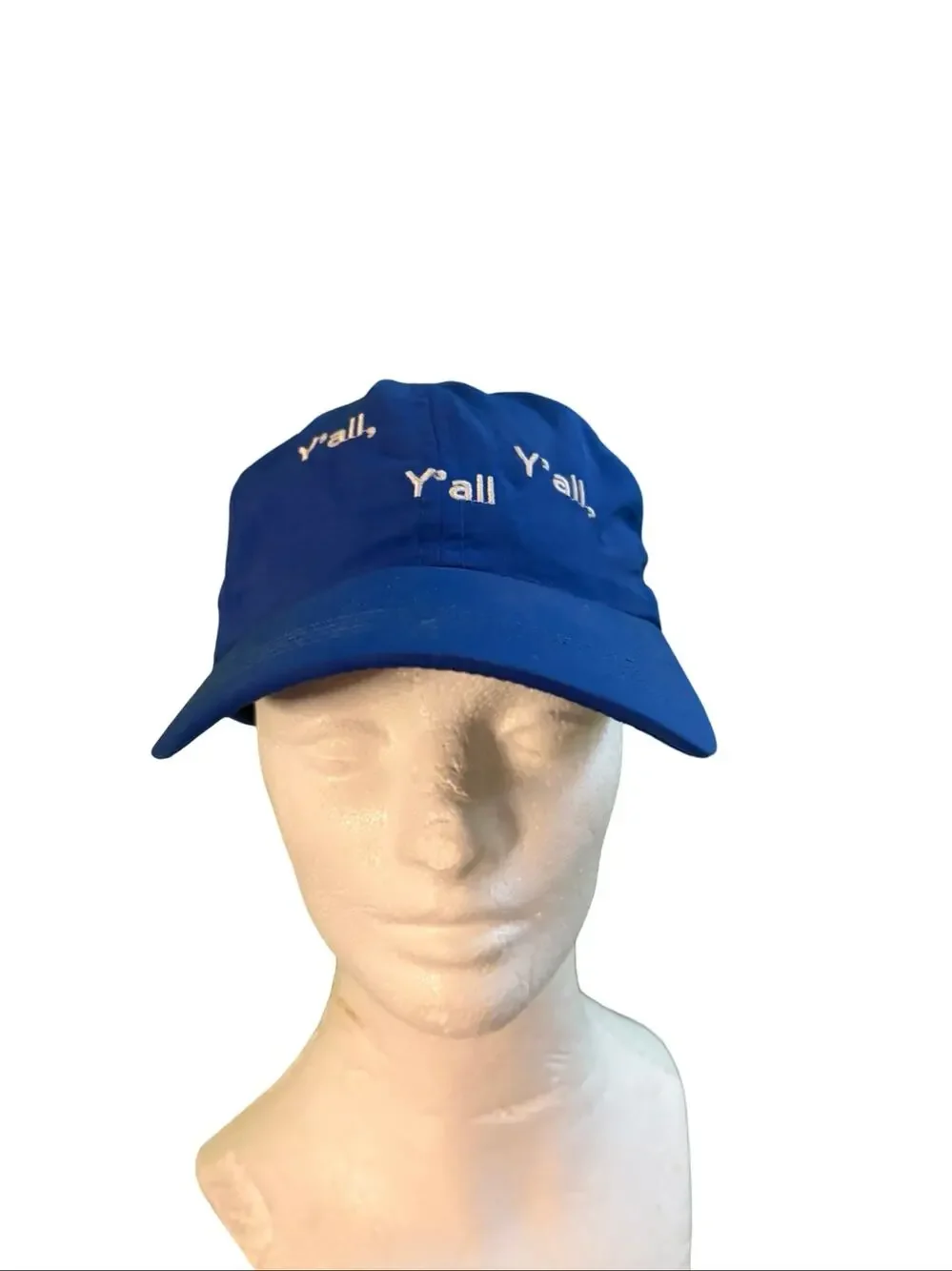 Outdoor Voices Y’all Blue Adjustable Dad Hat Cap Made in USA Embroidered